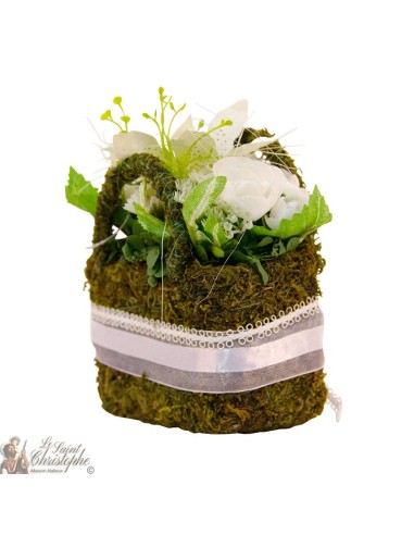 Bouquet de fleurs artificielles - panier fleuri