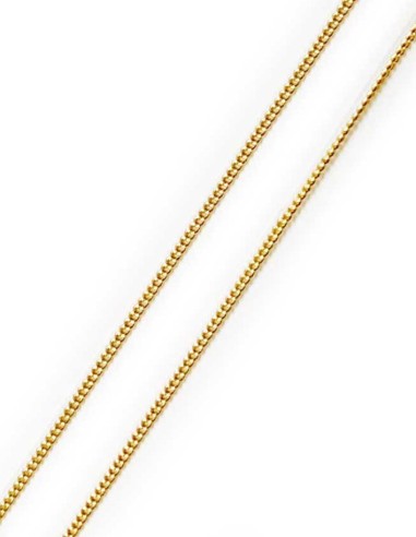 MH 925 silver curb chain gold plated 50 cm