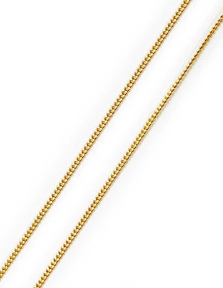 MH 925 silver curb chain gold plated 50 cm