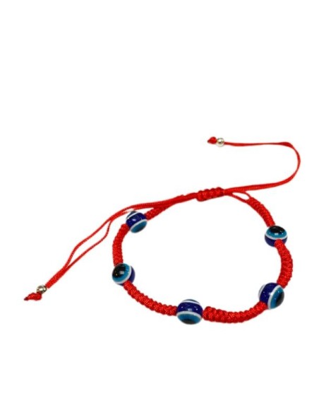 Red bracelet against the evil eye