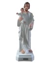 Saint Joseph robe blanche scintillante 120 cm