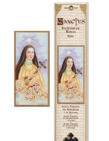Pochette encens "Sainte Thérèse" - 15 pces - 60gr