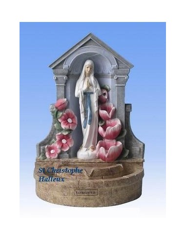 Vierge Miraculeuse bénitier à poser 22,50 cm