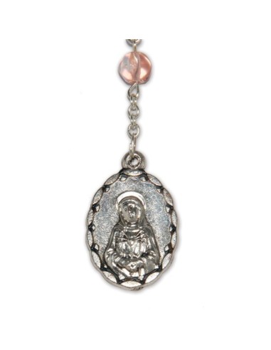 Chapelet des 7 douleurs rose