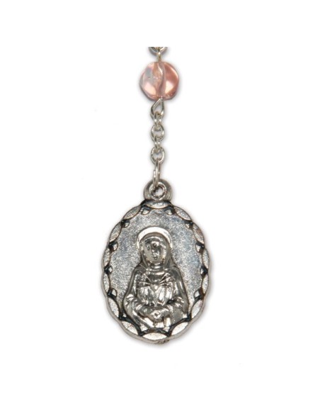 Chapelet des 7 douleurs rose