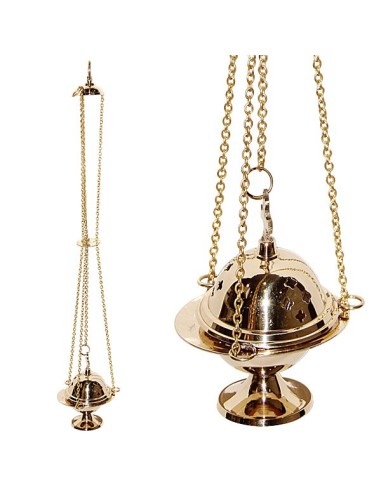 Encensoir en cuivre avec chaîne