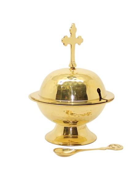 Navette pour encens en cuivre