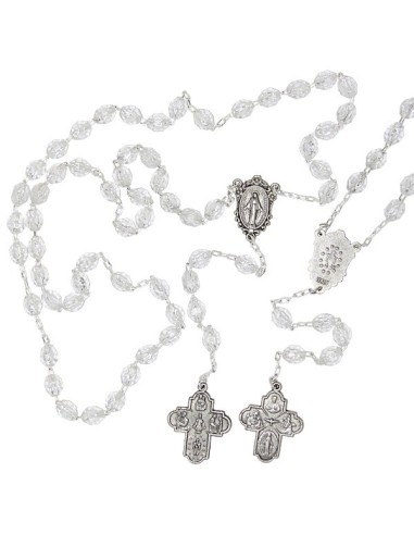 Chapelet de la Vierge Miraculeuse et croix aux Saints protecteurs