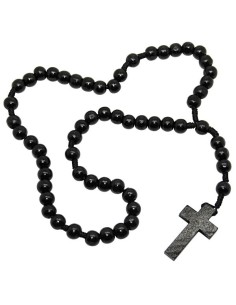 Chapelet en bois noir