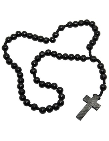 Chapelet en bois noir
