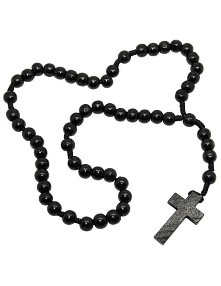 Chapelet en bois noir