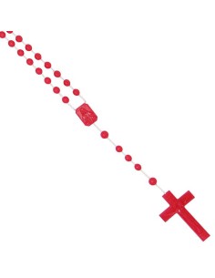 Chapelet en plastique - marron