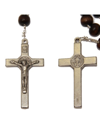 Chapelet brun collier