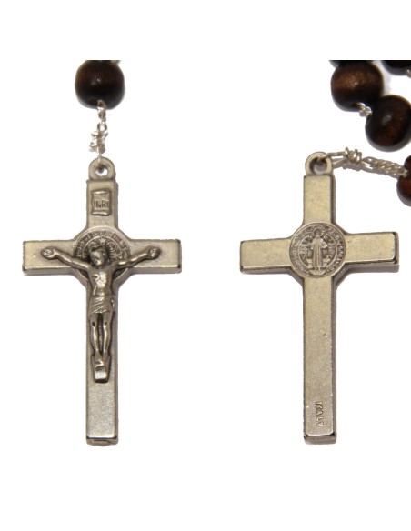 Chapelet brun collier