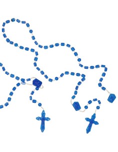 Chapelet en plastique - bleu