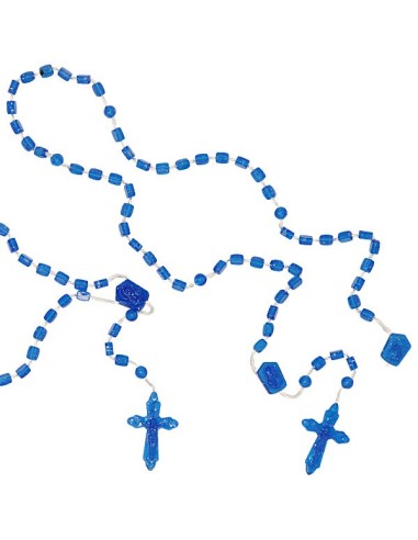 Chapelet en plastique - bleu