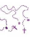 Chapelet en plastique - violet