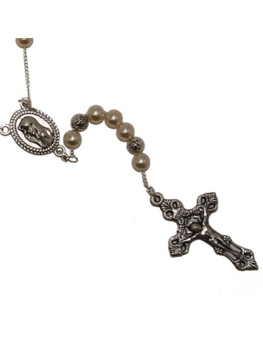 Chapelet perles nacrées collier