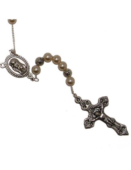 Chapelet perles nacrées collier