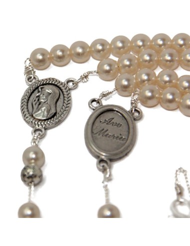 Chapelet perles nacrées collier