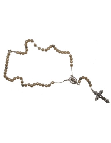 Chapelet perles nacrées collier