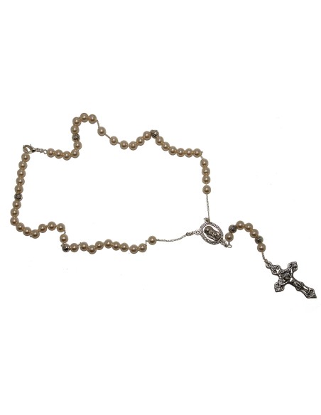 Chapelet perles nacrées collier