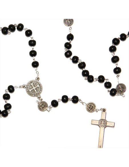 Chapelet Saint Benoît - noir