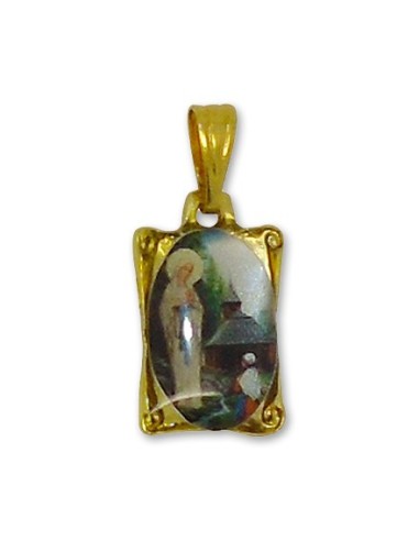 Médaille avec Ange rectangulaire 