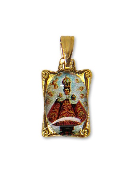 Médaille du Petit Jésus de Prague rectangulaire 