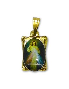 Médaille du Christ Miséricordieux rectangulaire 