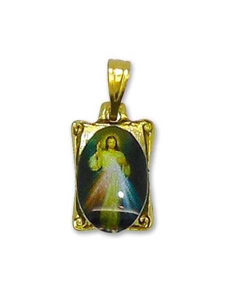 Médaille du Christ Miséricordieux rectangulaire 