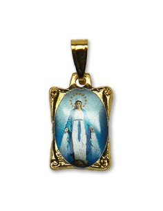 Médaille de la Vierge Miraculeuse rectangulaire 