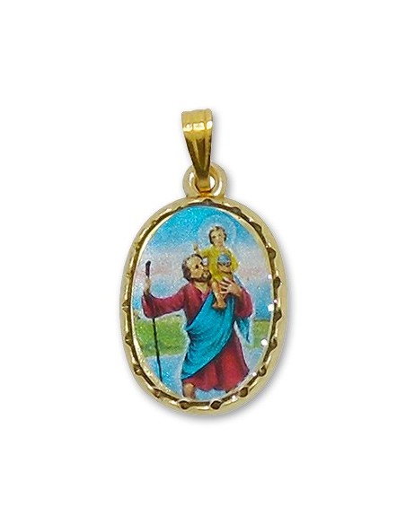 Médaille de Saint Christophe ovale