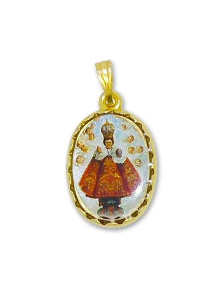 Médaille du Petit Jésus de Prague ovale