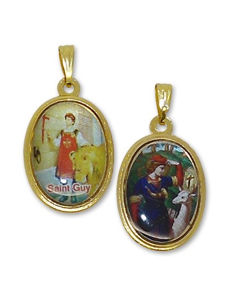 Médaille avec Ange rectangulaire 