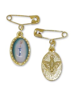 Médaille avec Ange rectangulaire 