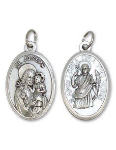 Médaille de Sainte Apolline et Saint Joseph