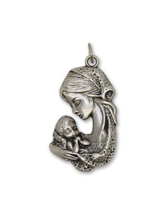 Médaille de la Vierge Marie à l'enfant 30 mm