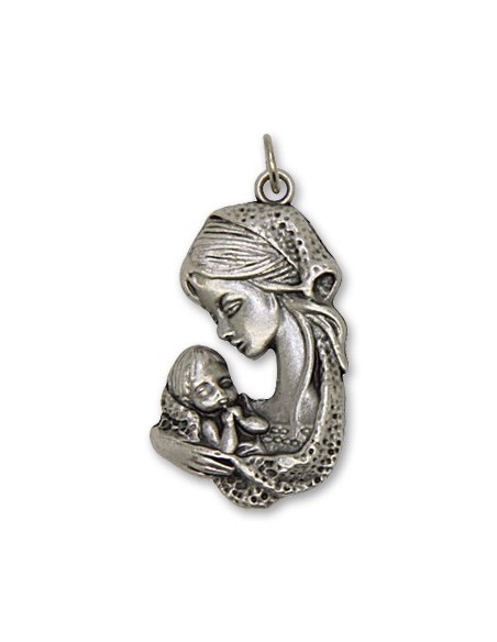 Médaille de la Vierge Marie à l'enfant 30 mm