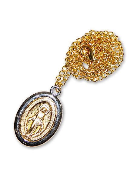 Médaille de la Vierge Miraculeuse avec chaînette 