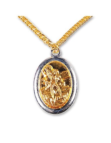 Médaille de Saint Michel avec chaînette 