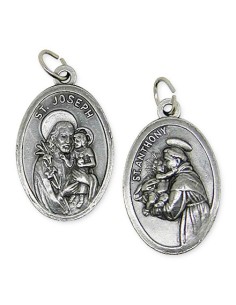 Médaille de Saint Antoine et Saint Joseph