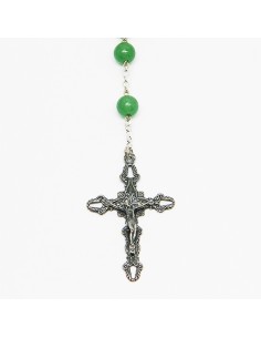 Chapelet en argent et pierre - Aventurine 2