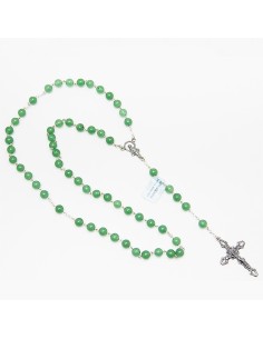 Chapelet en argent et pierre - Aventurine