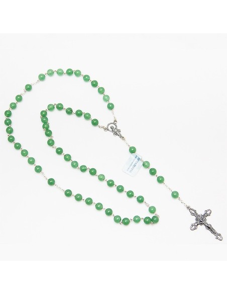 Chapelet en argent et pierre - Aventurine