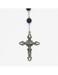 Chapelet en argent et pierre - Lapis-lazuli 2