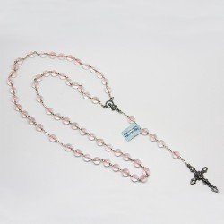 Chapelet en argent et pierre - Quartz rose