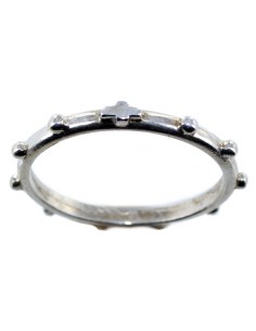 Bague dizaine métal argent  