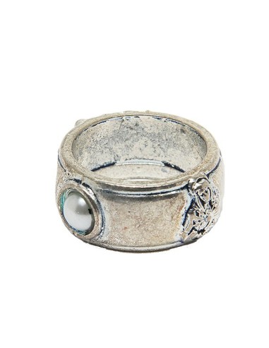 Bague dizaine métal argent  