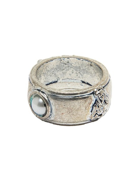 Bague dizaine métal argent  